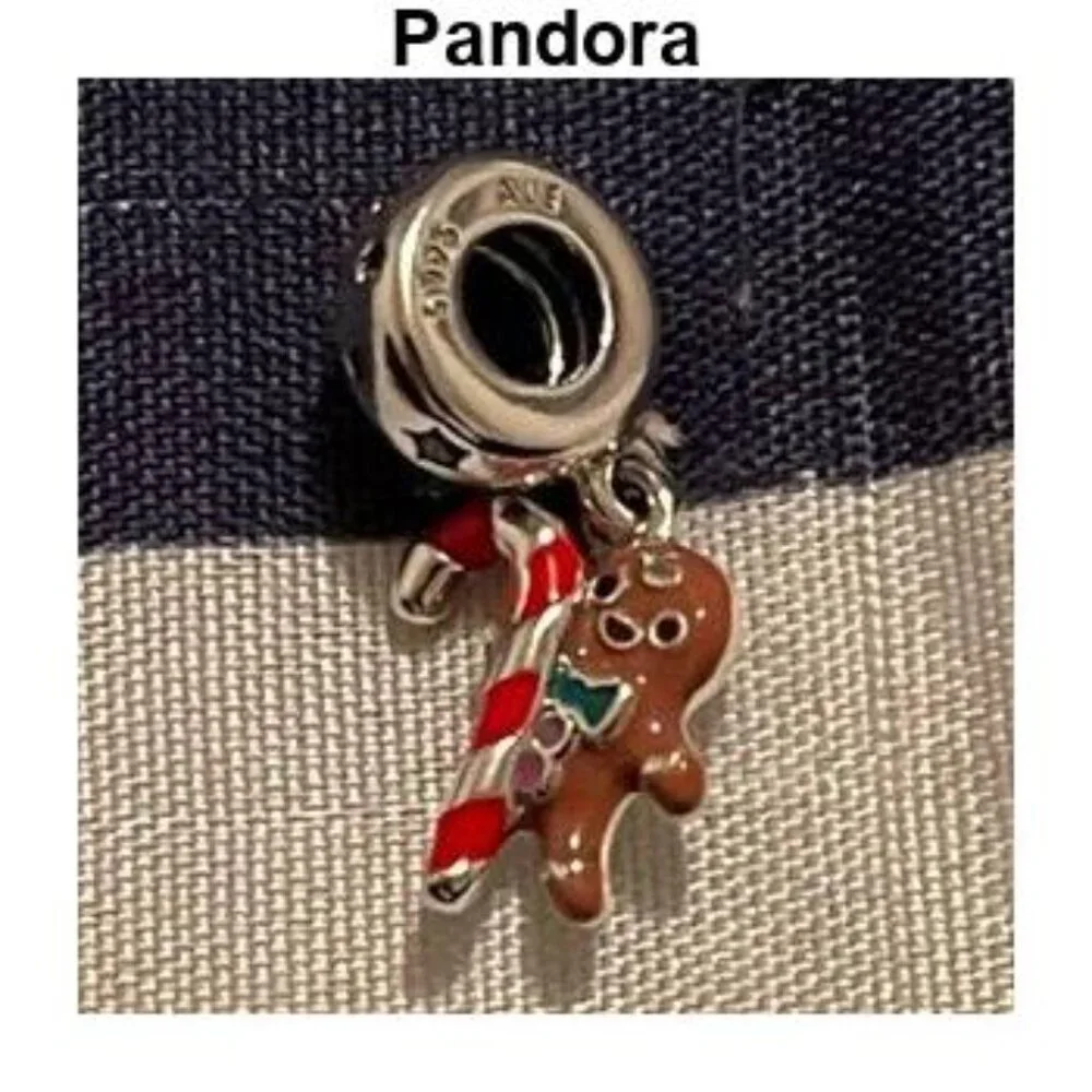 Authentic Pandora Gingerbread Man Dangle Charm